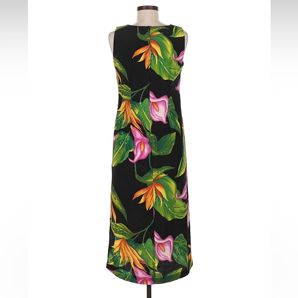 Tropical Floral Sleeveless Dress - Picture 2 of 5